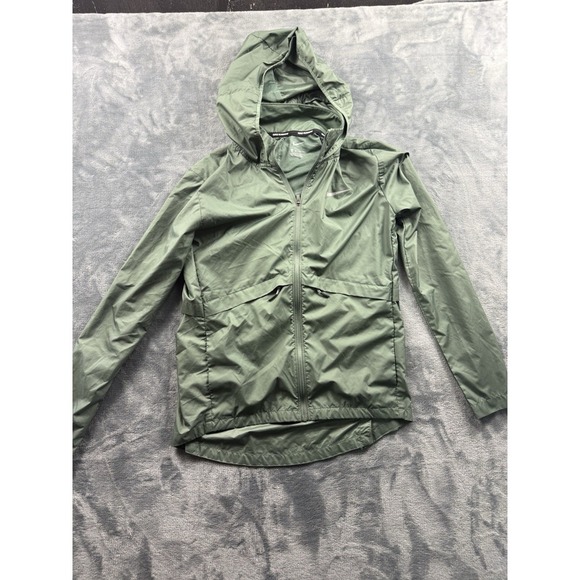Nike Jacket Women's Size XS Green Repel Running Windbreaker  CJ5556-395 - Picture 1 of 9